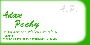 adam pechy business card